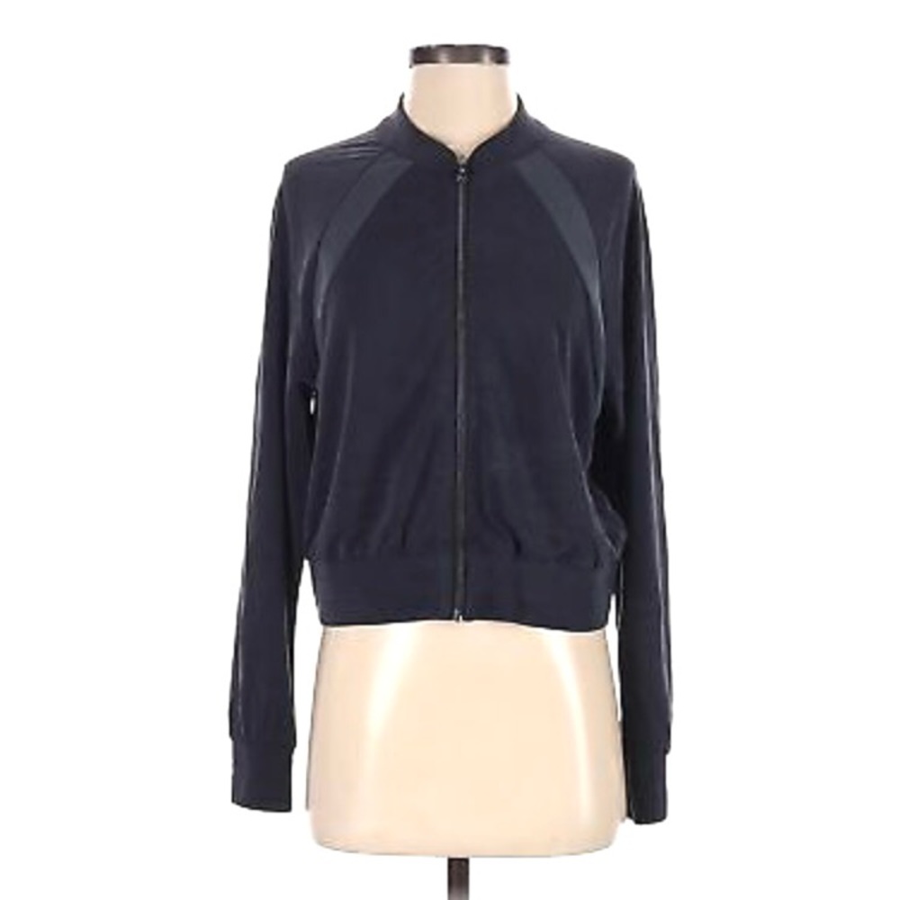 Victoria Sport Bomber Jacket | Greyish Blue | Lightweight | Zip Up - Size S